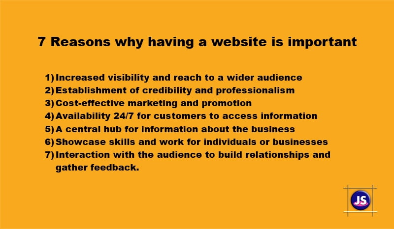 7 Reasons why having a website is important
